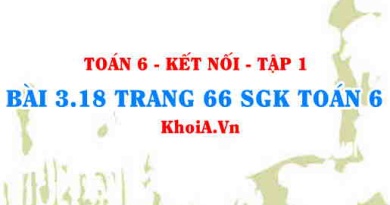 Bài 3.18 trang 66 SGK Toán 6 tập 1 Kết nối tri thức